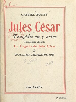 cover image of Jules César